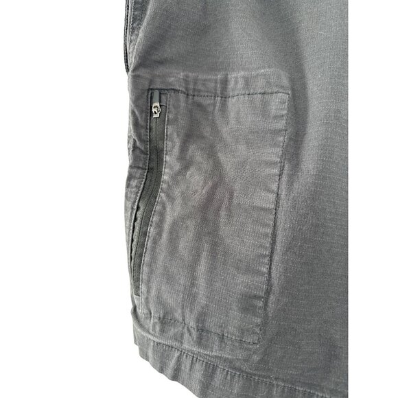 Vuori Ripstop Elastic Waist Shorts Zip Pockets Charcoal Gray Mens M - Picture 5 of 6